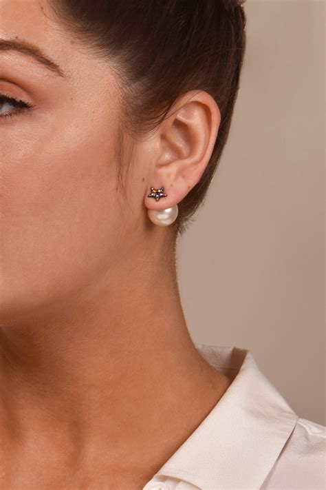 dior earrigns|christian mise en Dior earrings.